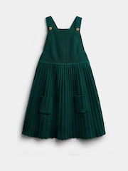 Emerald Green - JoJo Maman Bébé Embroidered Blouse & Knit Pinafore Set - Larawan 4 ng 6