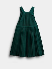Emerald Green - JoJo Maman Bébé Embroidered Blouse & Knit Pinafore Set - Larawan 5 ng 6