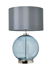 BHS Blue Nickel Metro Ball Table Lamp - Image 6 of 7