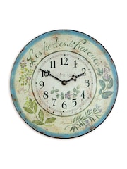 Brookpace Lascelles Green Herbes de Provence Wall Clock - Image 2 of 4