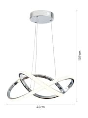BHS Chrome Eero Pendant - Image 7 of 7