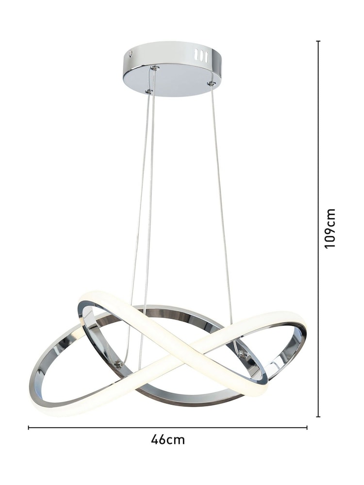 BHS Chrome Eero Pendant - Image 7 of 7