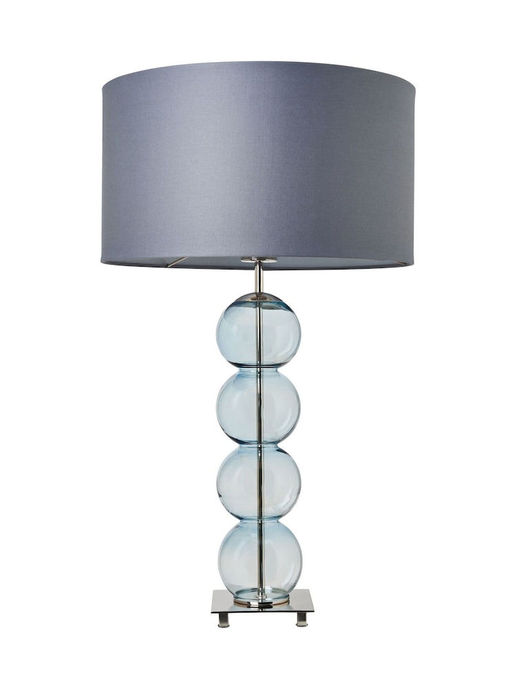 BHS Blue Nickel Metro Ball Stacked Table Lamp - Image 7 of 7