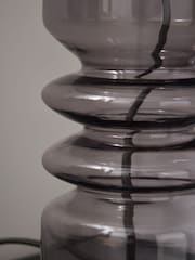 BHS Willow Ribbed Glass Base Table Lamp - Image 5 of 7