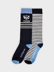 Toggi Blue Eda Socks 2 Pack - Image 1 of 2