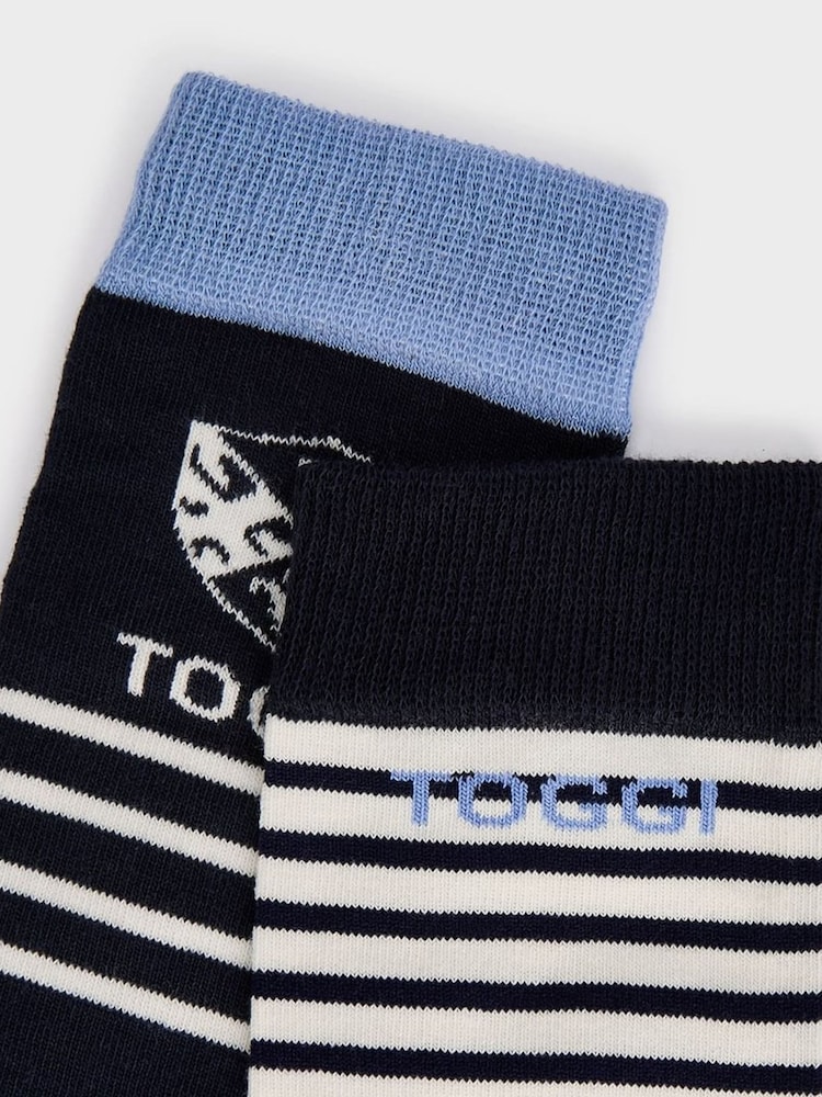 Toggi Blue Eda Socks 2 Pack - Image 2 of 2
