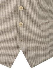 Skopes Natural Aurelio Houndstooth Check Waistcoat - Image 4 of 4