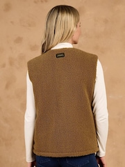 Toggi Brown Carney Reversible Fleece Gilet - Image 2 of 8