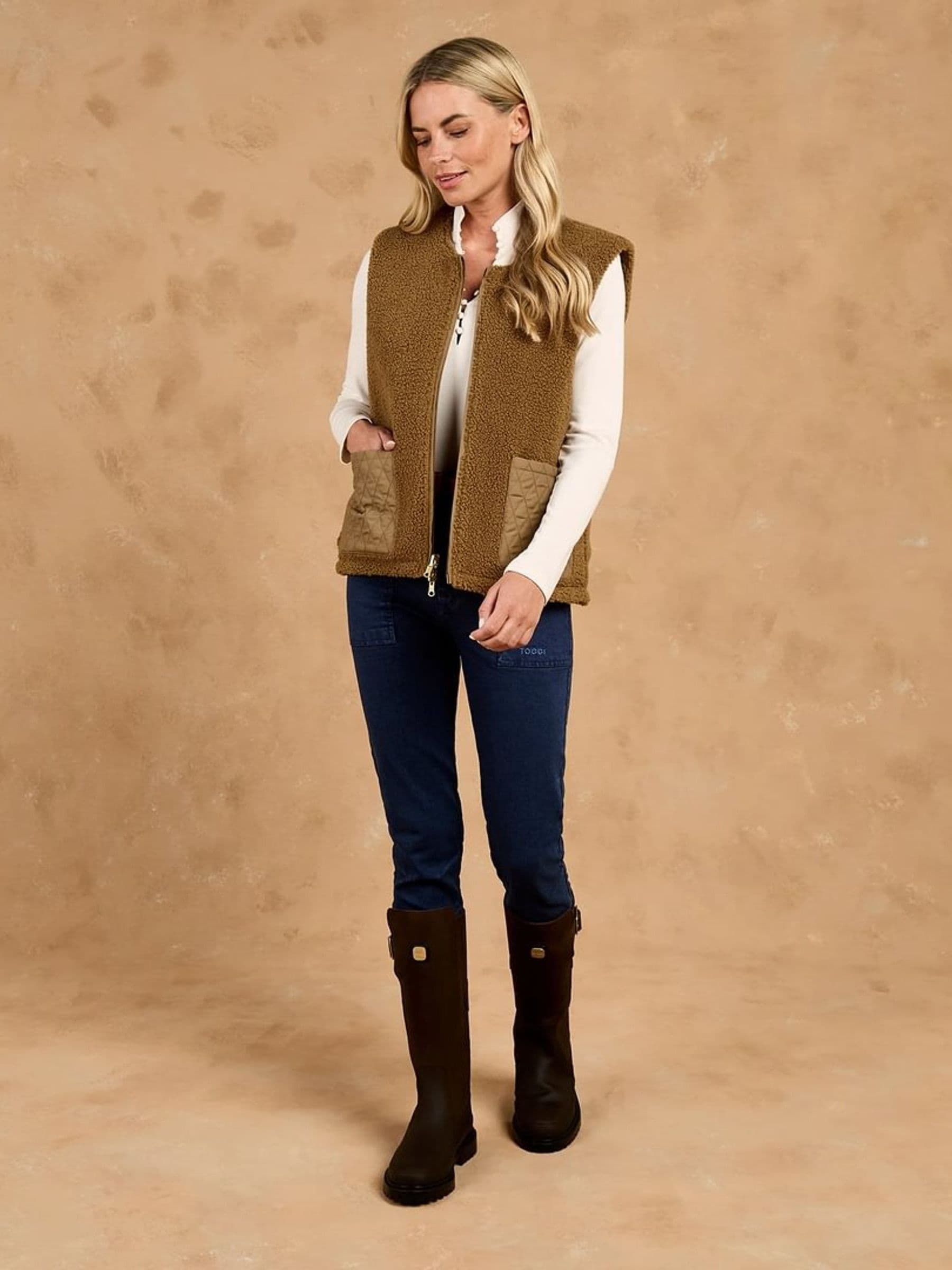 Buy Toggi Brown Carney Reversible Fleece Gilet from Next USA
