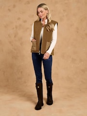 Toggi Brown Carney Reversible Fleece Gilet - Image 3 of 8