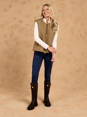 Toggi Brown Carney Reversible Fleece Gilet - Image 4 of 8
