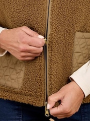 Toggi Brown Carney Reversible Fleece Gilet - Image 5 of 8