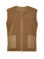 Toggi Brown Carney Reversible Fleece Gilet - Image 7 of 8