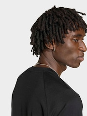 adidas originals Black Tech Trefoil Essentials Polyester T-Shirt - Image 5 of 6