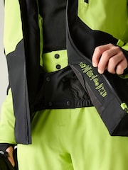 Dare 2b Black/ Wild Lime Eagle IV Waterproof Ski Jacket - Image 6 of 11