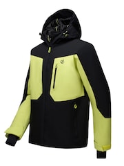 Dare 2b Black/ Wild Lime Eagle IV Waterproof Ski Jacket - Image 8 of 11