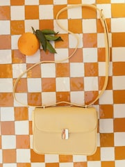 Novo Yellow Argentina Hardware Cross-Body Adjustable Bag - Image 1 of 5