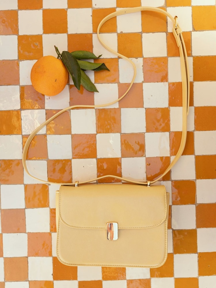 Novo Yellow Argentina Hardware Cross-Body Adjustable Bag - Image 1 of 5