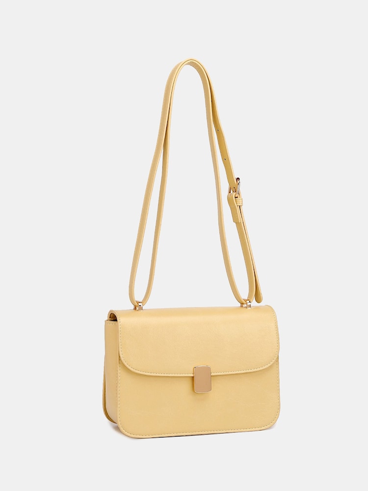 Novo Yellow Argentina Hardware Cross-Body Adjustable Bag - Image 2 of 5