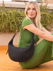 Novo Black Antibes Sling Zip Shoulder Bag - Image 1 of 4
