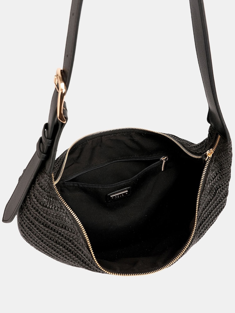 Novo Black Antibes Sling Zip Shoulder Bag - Image 4 of 4