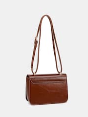 Novo Brown Argentina Hardware Cross-Body Adjustable Bag - Image 3 of 5