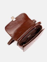 Novo Brown Argentina Hardware Cross-Body Adjustable Bag - Image 5 of 5