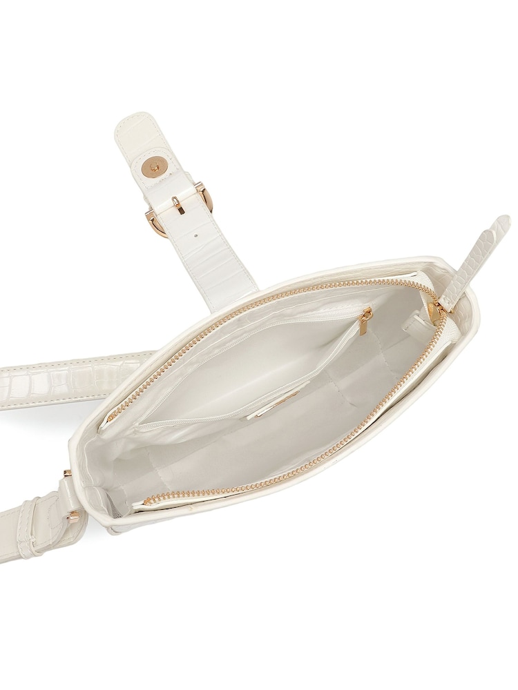 Novo White Amalfi Buckle Cross Body Bag - Image 4 of 4
