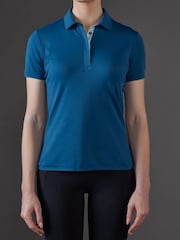 Toggi Blue Airy Technical Polo Shirt - Image 4 of 6