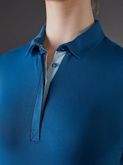 Toggi Blue Airy Technical Polo Shirt - Image 5 of 6