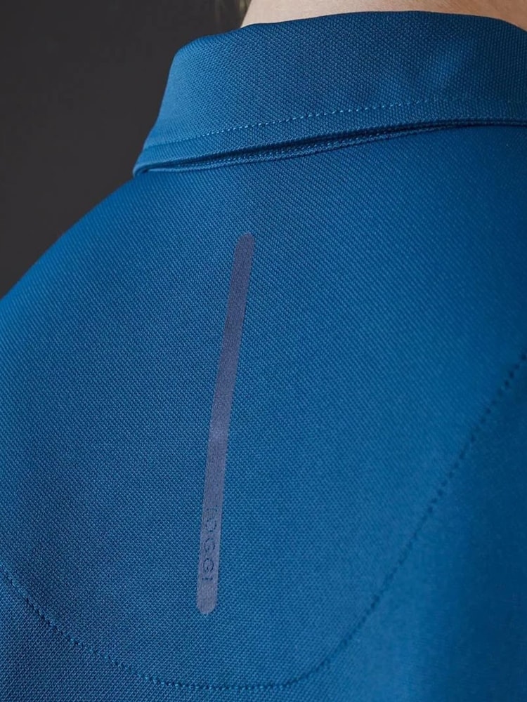 Toggi Blue Airy Technical Polo Shirt - Image 6 of 6