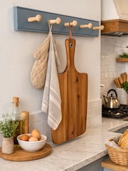 Laura Ashley Grey Ribbed Coat Hook - Image 1 of 4