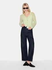 Jigsaw Green Merino Cashmere V-Neck Cardigan - Image 3 of 5