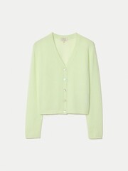 Jigsaw Green Merino Cashmere V-Neck Cardigan - Image 5 of 5
