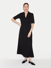 Jigsaw Black Modal Cupro Trapeze Maxi Dress - Image 1 of 5