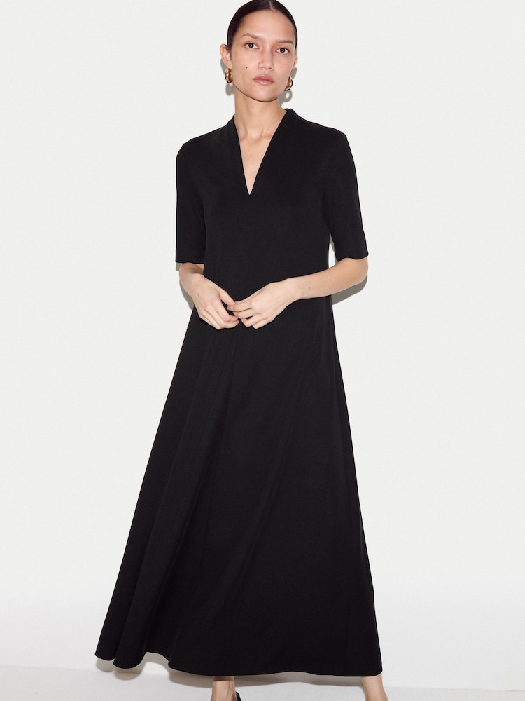black trapeze maxi dress SO ONLINE AU Trapeze-Style Maxi Dress, Black, AU8 US4, Polyester