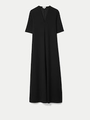 Jigsaw Black Modal Cupro Trapeze Maxi Dress - Image 5 of 5