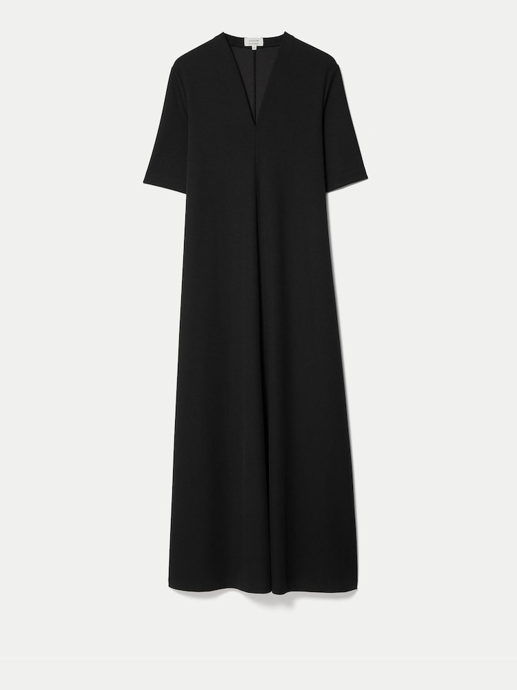 Jigsaw Black Modal Cupro Trapeze Maxi Dress - Image 5 of 5