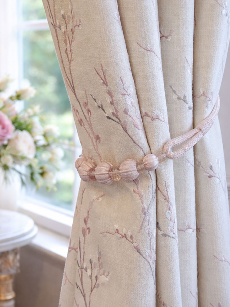 Laura Ashley Set of 2 Pink Marrion Tiebacks - Image 1 of 2 Laura Ashley Set of 2 Pink Marrion Tiebacks - Image 1 of 2