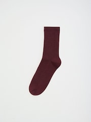 Rouge et chocolat - Chaussettes en coton côtelé Friends Like These 5 Lot de 0 - Image 8 sur 9