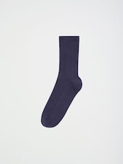 Bleu cobalt - Chaussettes en coton côtelé Friends Like These 5 Lot de 0 - Image 6 de 10