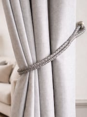 Laura Ashley Set of 2 Grey Gillian Tiebacks - Image 1 of 2