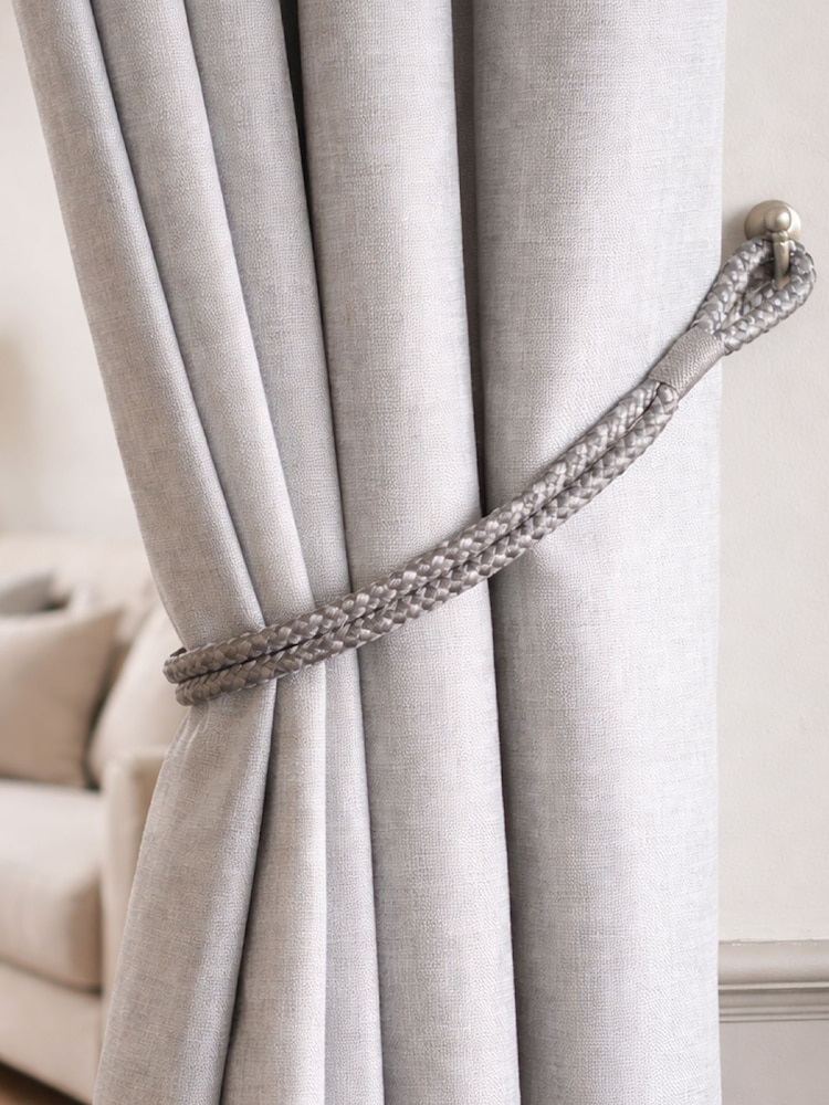 Laura Ashley Set of 2 Grey Gillian Tiebacks - Image 1 of 2
