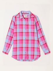 FatFace Olivia Pink Petite Check Shirt - Image 5 of 6