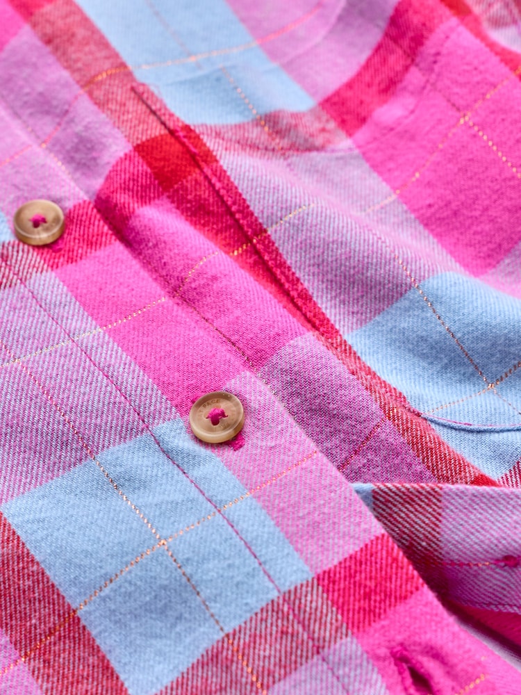 FatFace Olivia Pink Petite Check Shirt - Image 6 of 6 FatFace Olivia Pink Petite Check Shirt - Image 6 of 6