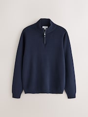 Black/Navy Quarter Zip Jumpers 2 Pack - Image 5 of 13