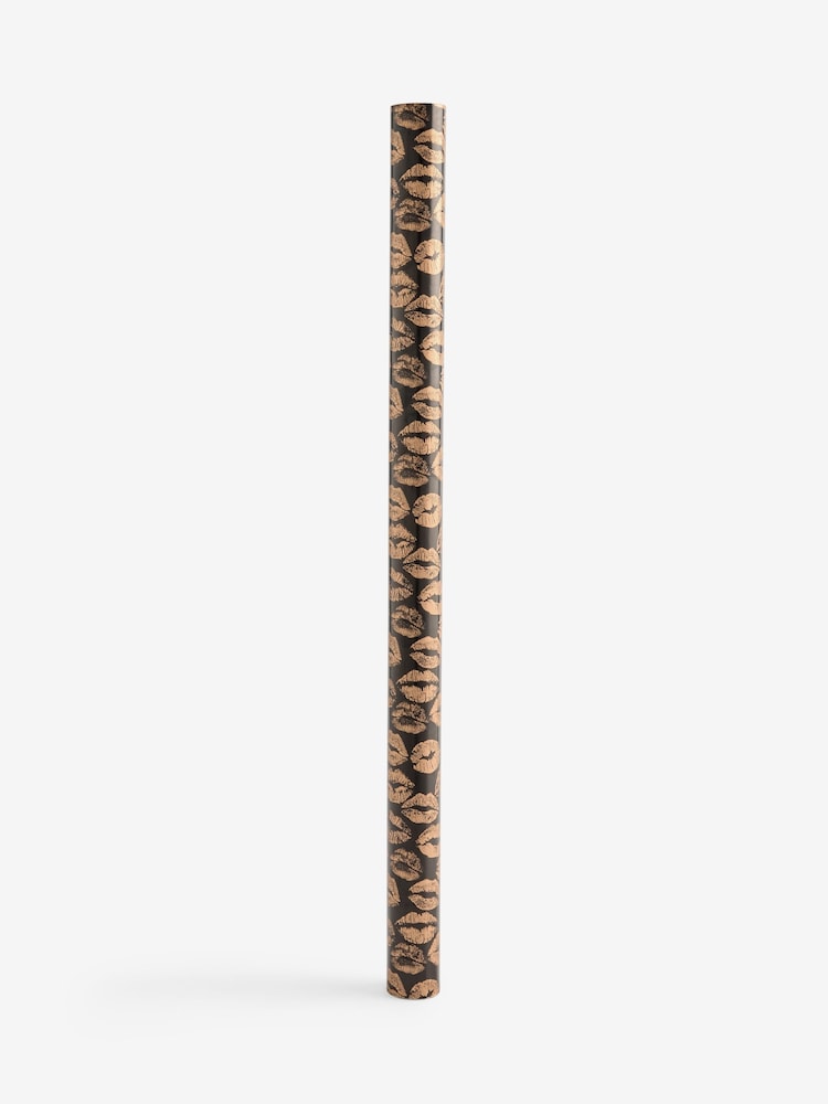 Rockett St George Gold Lips 3 Metre Wrapping Paper - Image 2 of 2