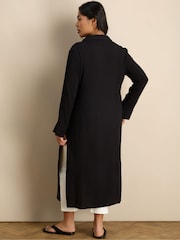 Live Unlimited Black Split Front Crinkle Tunic - Image 3 of 5
