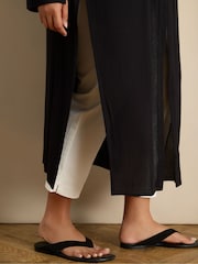 Live Unlimited Black Split Front Crinkle Tunic - Image 5 of 5