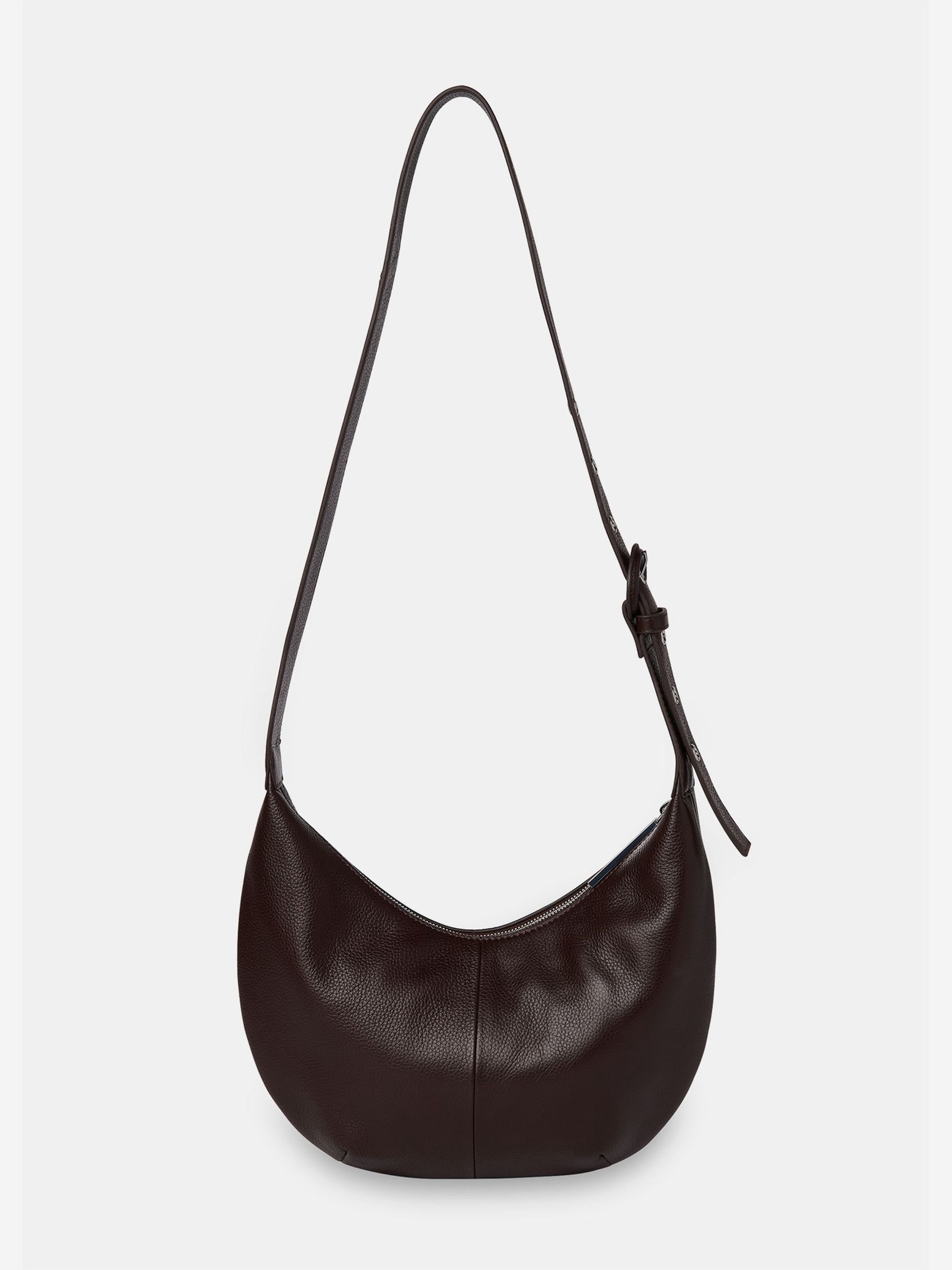 Buy Whistles Brown Small Sia Curved Crossbody Bag from Next USA